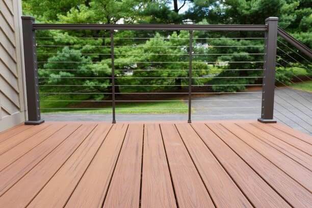 Brown Deck and Railing | Deck Railing